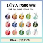 DIYA叮啞拋棄式7500 Puffs一次性電子煙3%
