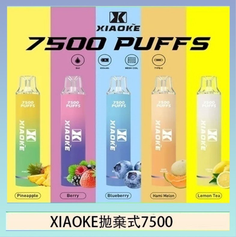 XIAOKE拋棄式7500 梟客XIAOKE一次性電子菸拋棄式7500口